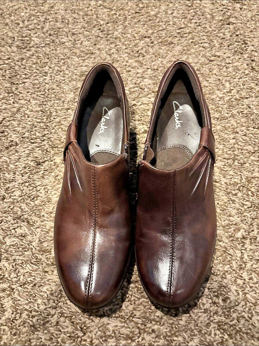 Clarks Men's Brown Zip Boots